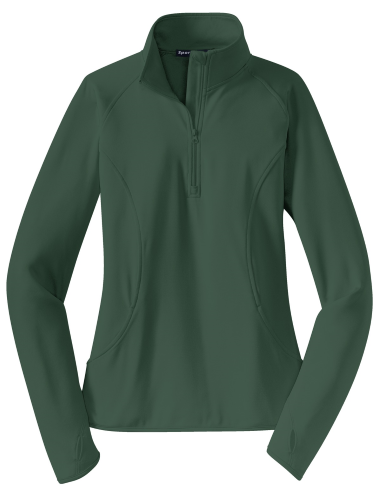 PRINTED - Sport-Tek Ladies Sport-Wick Stretch 1/2-Zip Pullover LST850