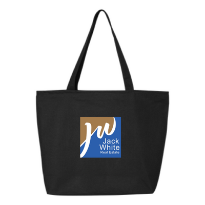 Jack White Real Estate - 24.5L Canvas Zippered Tote v2