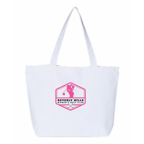 BeverlyHillsWomensGolfClub - Canvas Zippered Tote