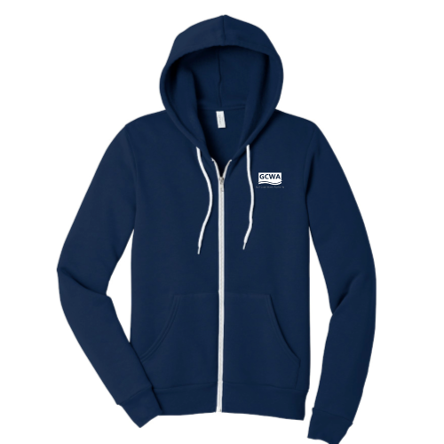 GulfCoastWaterAuthority - Unisex Sponge Fleece Full-Zip Hooded Sweatshirt