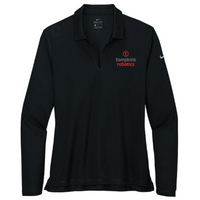 Tompkins Robotics - EMB - Nike Ladies Dri-FIT Micro Pique 2.0 Long Sleeve Polo