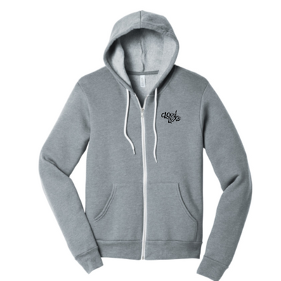 Cloud Luxe Clothing - Unisex Sponge Fleece Full-Zip Hooded Sweatshirt
