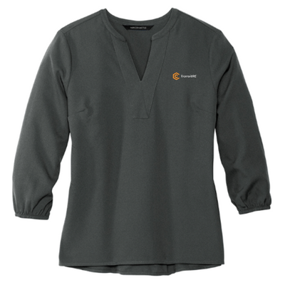 TransitRE - Mercer+Mettle Women's Strech Crepe 3/4-Sleeve Blouse