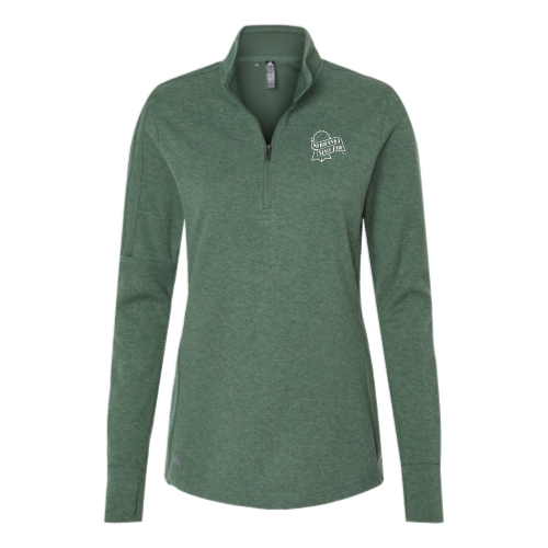 Nebraska State Fair - Adidas Women's 3-Stripes Quarter-Zip Sweater