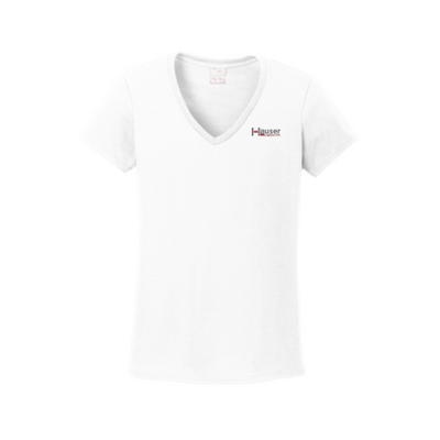 HauserFleetServicesandHauserLogistics - Gildan Ladies Heavy Cotton 100% Cotton V-Neck T-Shirt