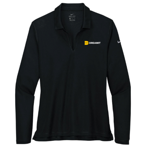Dreamit Ventures - Nike Ladies Dri-FIT Long Sleeve Polo - v1
