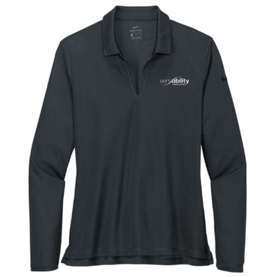 VersAbilityResources - Embroidered - Nike Ladies Dri-FIT Micro Pique 2.0 Long Sleeve Polo