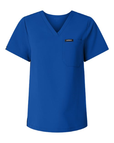 Jaanuu Women's Rhena Essential 1-Pocket Scrub V-Neck Top W10001
