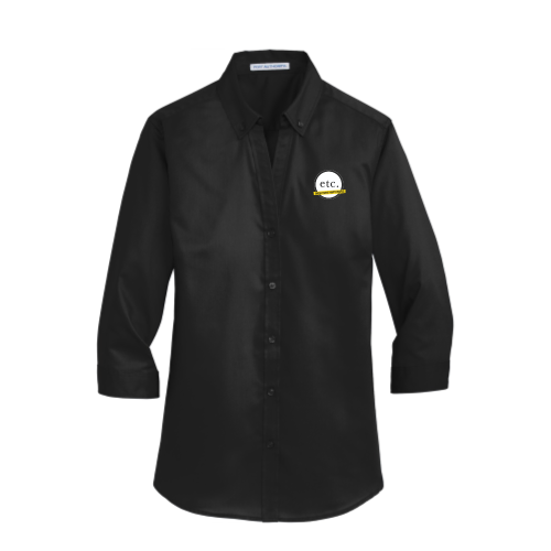 ETC.Staffing - Port Authority Ladies 3/4-Sleeve SuperPro Twill Shirt
