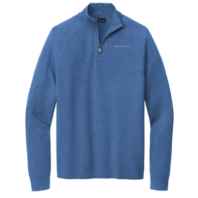 BrilliantStaffing - Brooks Brothers Cotton Stretch 1/4-Zip Sweater