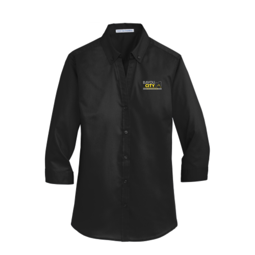 BayouCityHospice - Port Authority - Ladies Three-Quarter Sleeve Shirt