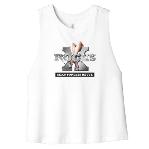 X Rocks BELLA+CANVAS - Women's Racerback Cropped Tank