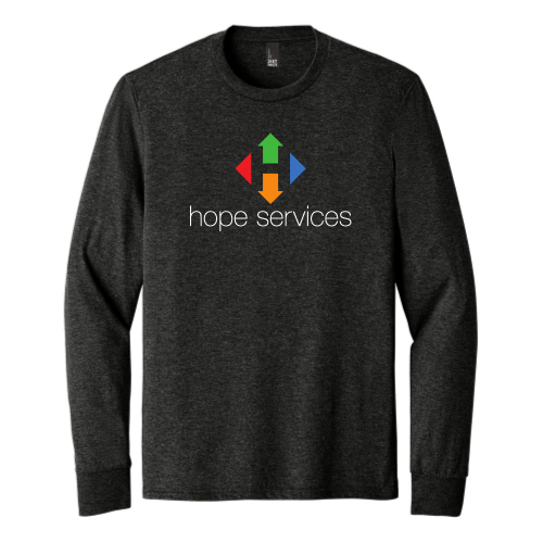 HopeServices - District Made Mens Perfect Tri Long Sleeve Crew Tee