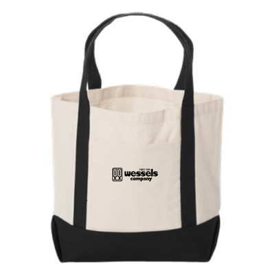 Wessels Vessels Seaside Small Cotton Canvas Boater Tote