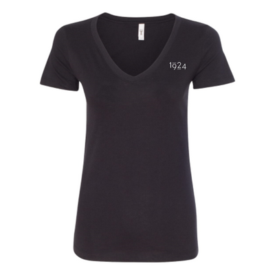 1924 Fine Men's Salon - Next Level Women's Ideal V-Neck T-Shirt