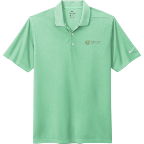 Brickvine - Nike - Men's Dri-FIT Micro Pique 2.0 Polo - Mint / Green / Black / Navy