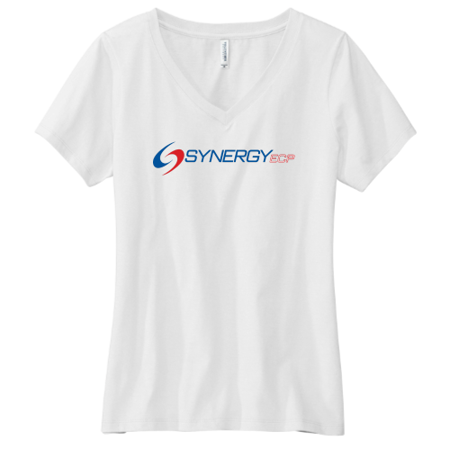 SynergyECP - Volunteer Knitwear Women's Daily V-Neck Tee USA-Made - v1