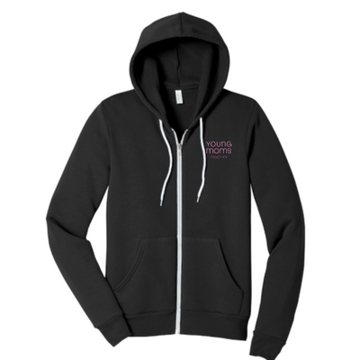 Young Moms Together - Unisex Sponge Fleece Full-Zip Hooded Sweatshirt