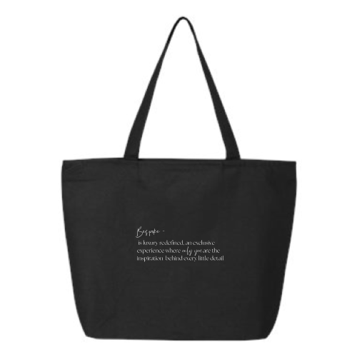 BespokeBeautyLoft - 24.5L Canvas Zippered Tote