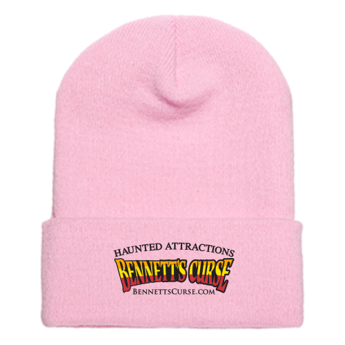 BennettsCurse - Cuffed Knit Beanie Pink