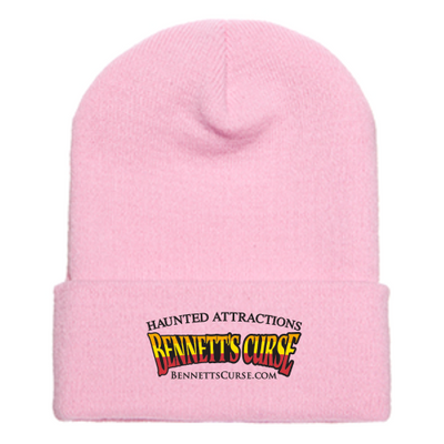 BennettsCurse - Cuffed Knit Beanie Pink