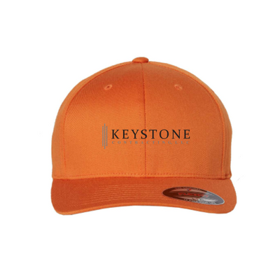KeystoneContracting - Flexfit Hat 6277 - White / Orange