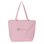 Brickvine - 24.5L Canvas Zippered Tote - Lt Pink / Navy