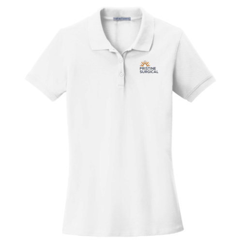 PristineSurgical - Port Authority Ladies EZCotton Polo - White
