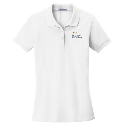PristineSurgical - Port Authority Ladies EZCotton Polo - White