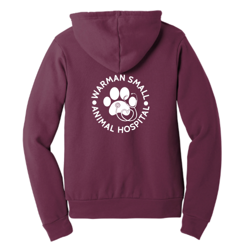 WarmanSmall - Unisex Poly/Cotton Hooded Pullover Sweatshirt