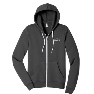Sharper Business Solutions - Unisex Sponge Fleece Full Zip Hooded Sweatshirt