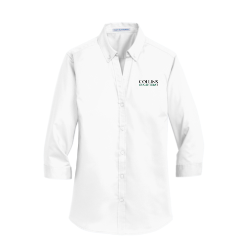 CollinsEngineersInc - Port Authority - Ladies Three-Quarter Sleeve Shirt - v3