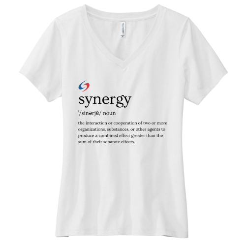 SynergyECP - Volunteer Knitwear Women's Daily V-Neck Tee USA-Made - v2