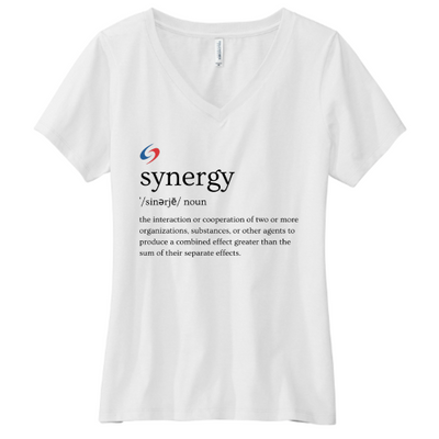 SynergyECP - Volunteer Knitwear Women's Daily V-Neck Tee USA-Made - v2