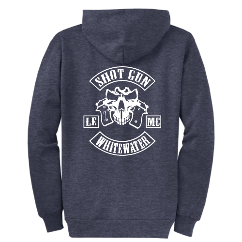 ShotGunLawEnforcementMC - Port & Company Classic Full-Zip Hooded Sweatshirt V2 "WhiteWater"