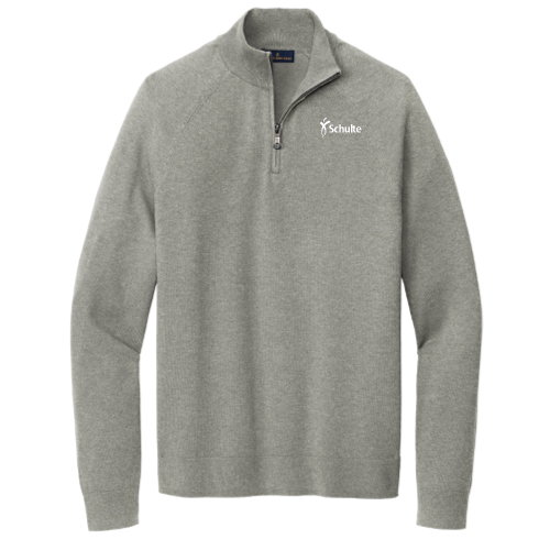 SchulteInsurance - Brooks Brothers Cotton Stretch 1/4-Zip Sweater
