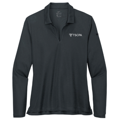 TSCPA - Nike Ladies Dri-FIT Micro Pique 2.0 Long Sleeve Polo - v2