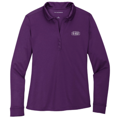 Coffee Hound - Port Authority Ladies Silk Touch Performance Long Sleeve Polo