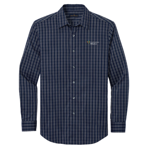 Navy Blazer/ White Grid Check