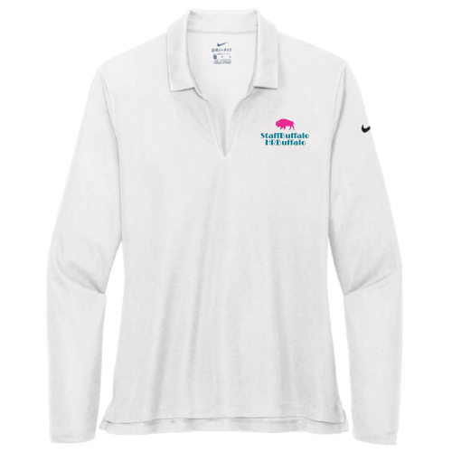 StaffBuffalo Nike - Ladies Dri-FIT Long Sleeve Polo