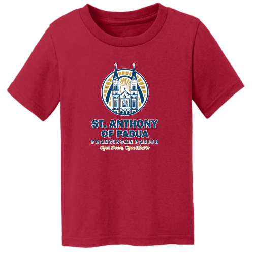 St. Anthony of Padua - Precious Cargo Toddler 5.4-oz 100% Cotton T-Shirt Digital Print