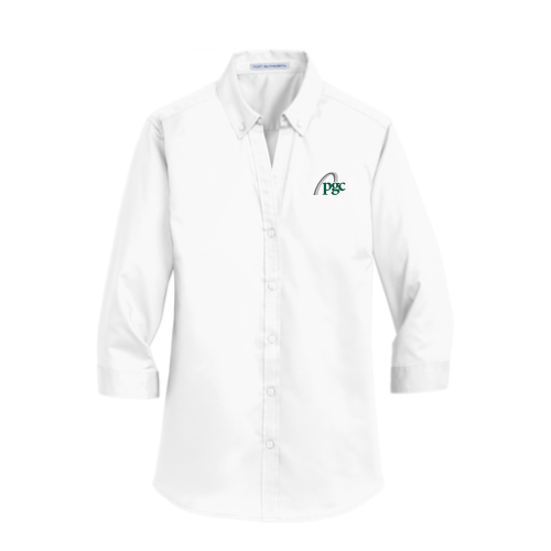 PGC - Port Authority Ladies 3/4-Sleeve SuperPro Twill Shirt v1