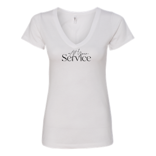 AtYourService - Next Level - Womens V-Neck 1540