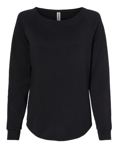 Independent Trading Women's California Wave Wash Crewneck Sweatshirt PRM2000