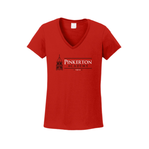 PinkertonAcademy - Gildan Ladies Heavy Cotton 100% Cotton V-Neck T-Shirt