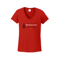 PinkertonAcademy - Gildan Ladies Heavy Cotton 100% Cotton V-Neck T-Shirt