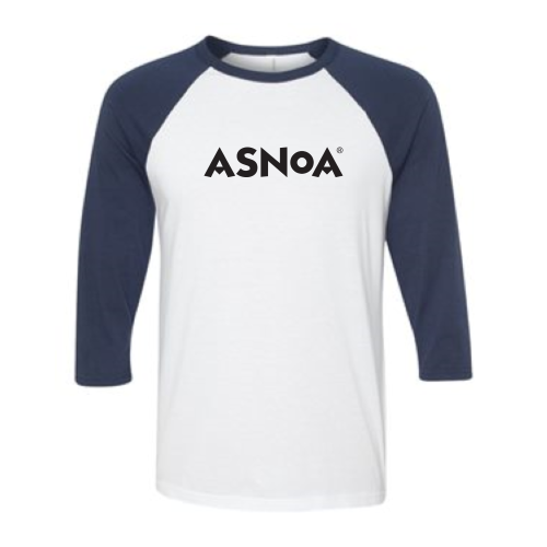 Asnoa - BELLA+CANVAS Unisex 3/4-Sleeve Baseball Tee