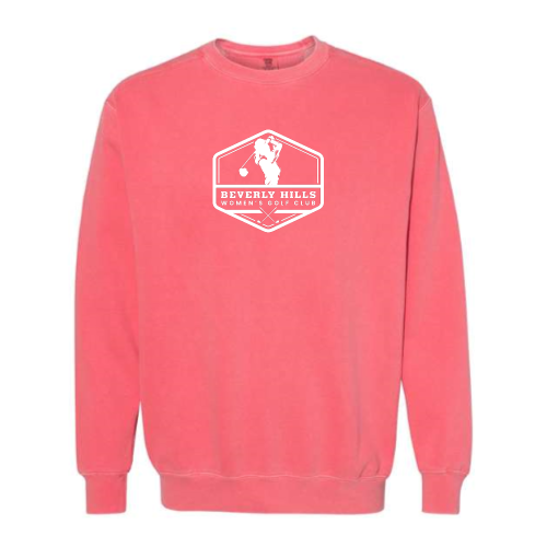 BeverlyHillsWomensGolfClub - Unisex Pigment-Dyed Crewneck Sweatshirt