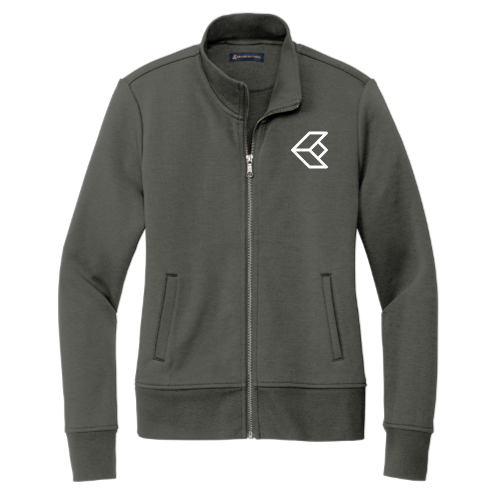 KognitiveEdge - Brooks Brothers Women's Double-Knit Full-Zip