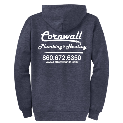 Cornwall Plumbing & Heating -  Port & Company Classic Full-Zip Hooded Sweatshirt